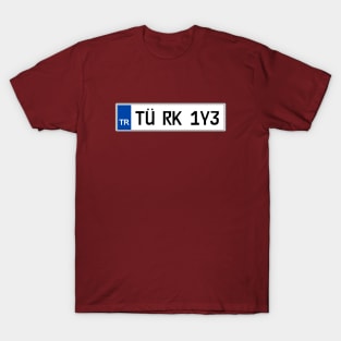 Turkey car license plate T-Shirt